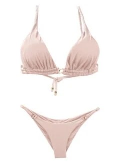 Liliana Montoya Pink Shell Bikini Marinera Double Straps Bottom Bikini Swimwear Separate -Trend Swimwear montoya apparel accessories clothing swimwear liliana montoya pink shell bikini marinera double straps bottom bikini swimwear separate 12052383891554