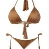 Liliana Montoya GAiA Bronze Triangle Top & Side Tie Cheeky Bottom Set -Trend Swimwear montoya apparel accessories clothing swimwear small small brown liliana montoya gaia bronze triangle top side tie cheeky bottom set 28106092019810