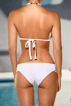 Notorious Swimwear Envy White Halter Top & Strappy Cheeky Scrunch Bottom W/ Swarovski Crystal Accents Bikini Set 15 Notorious Swimwear Envy White Halter Top & Strappy Cheeky Scrunch Bottom W/ Swarovski Crystal Accents Bikini Set -Trend Swimwear notorious swimwear apparel accessories clothing swimwear notorious swimwear envy white halter top strappy cheeky scrunch bottom w swarovski crystal accents bikini set 2550292119650