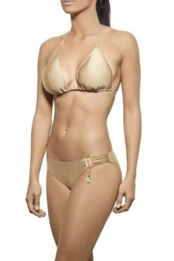 Notorious Swimwear Gold Chains Of Love Triangle Top & Cheeky Scrunch Bottom Swimsuit Bikini Set -Trend Swimwear notorious swimwear apparel accessories clothing swimwear notorious swimwear gold chains of love triangle top cheeky scrunch bottom swimsuit bikini set 28016305143906
