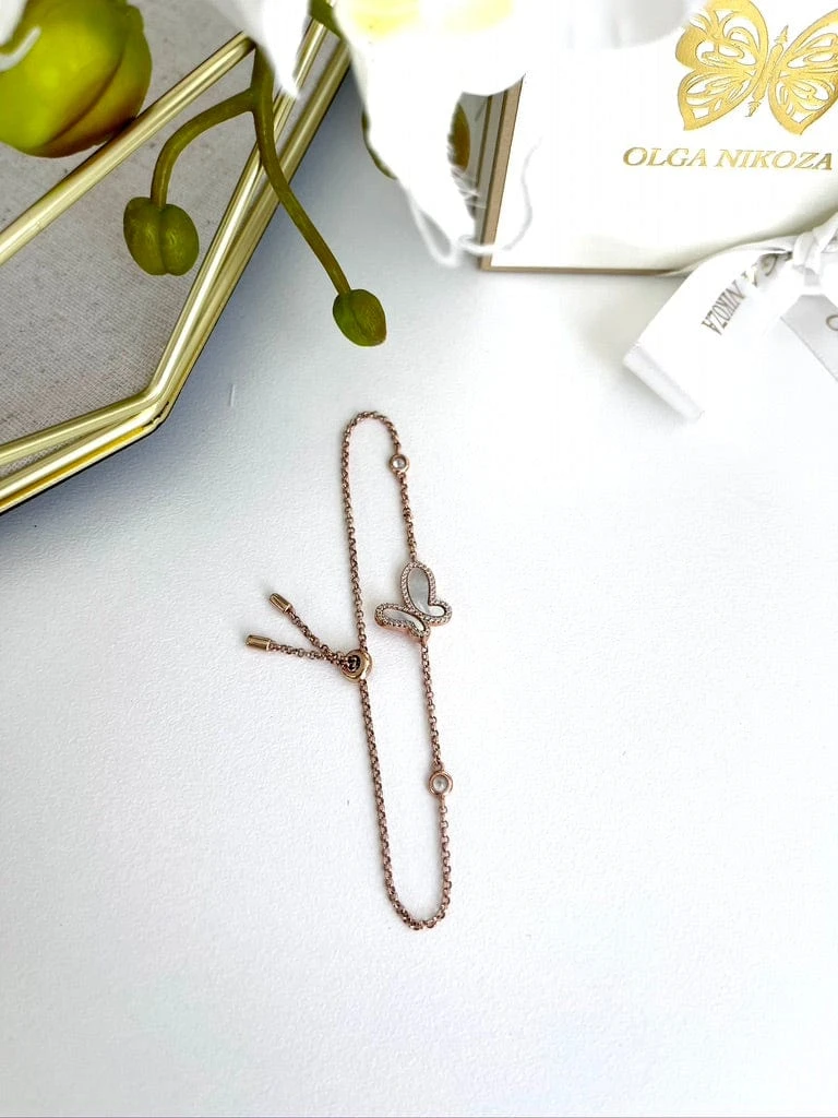 Silver Butterfly Bracelet 12 Silver Butterfly Bracelet - Image 10