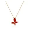 Red Agate Butterfly Necklace -Trend Swimwear olganikoza necklace agate red agate butterfly necklace 28783937912930