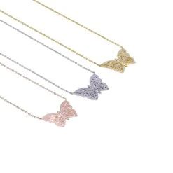 Rose-Gold Papillon Necklace -Trend Swimwear olganikoza necklace rose gold papillon necklace 28783928180834