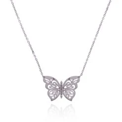Gold Papillon Necklace -Trend Swimwear olganikoza necklace silver gold papillon necklace 28783927558242