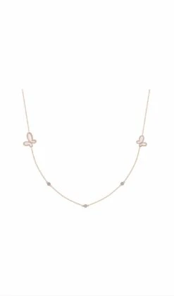 Long Silver Butterfly Neckless -Trend Swimwear olganikoza rose gold long silver butterfly neckless 28783939584098