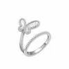 Silver Swirl Butterfly Ring -Trend Swimwear olganikoza silver 5 silver swirl butterfly ring 28783940173922