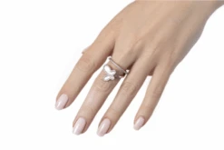 Silver Swirl Butterfly Ring -Trend Swimwear olganikoza silver swirl butterfly ring 28783940272226