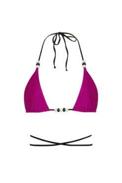 Cattleya Triangle Top -Trend Swimwear olganikoza xs pink black reversible cattleya triangle top 28783946465378